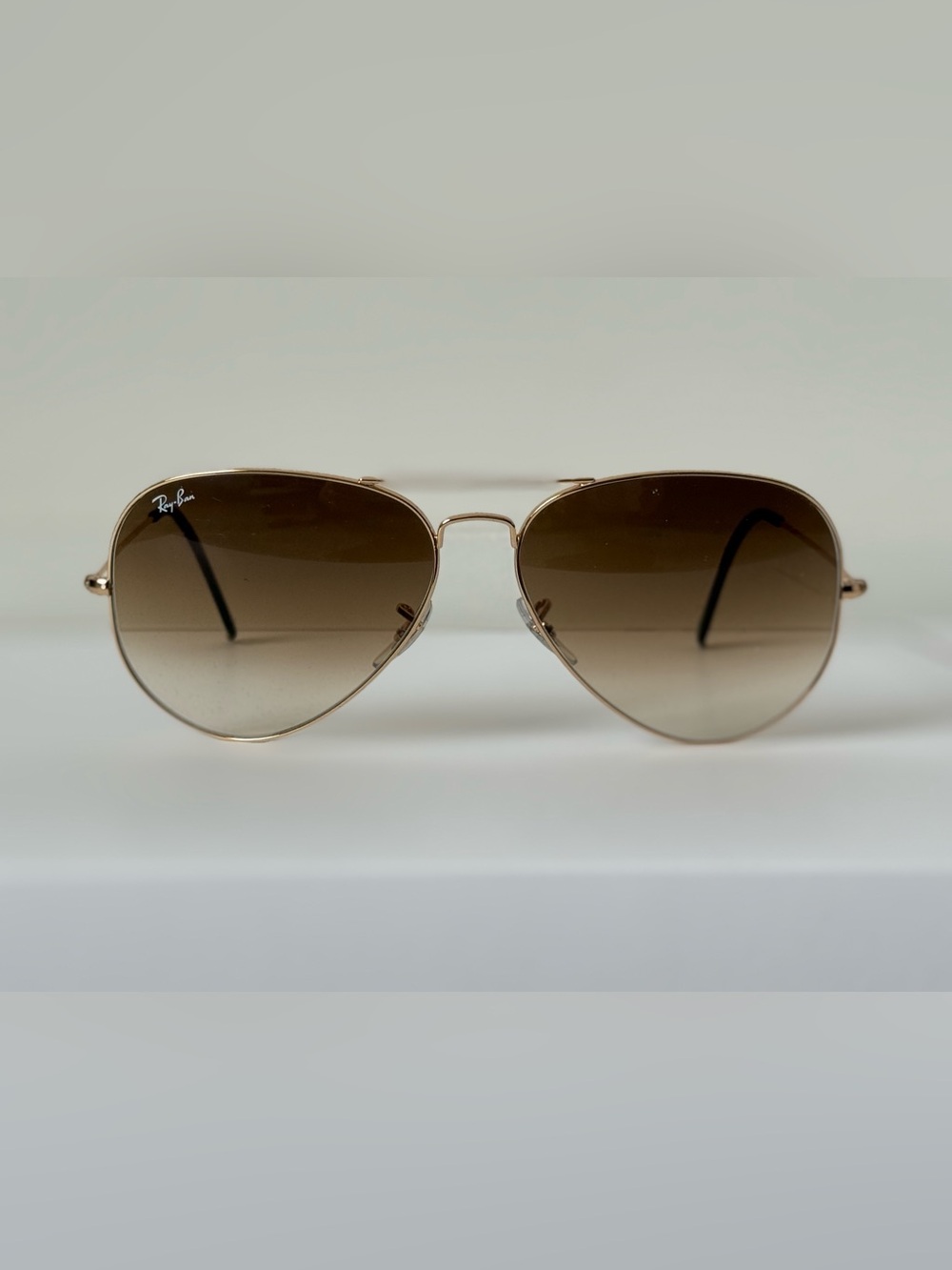 RayBan RB3025 Aviator Large Gold and Brown gradient lenses Size 62-14